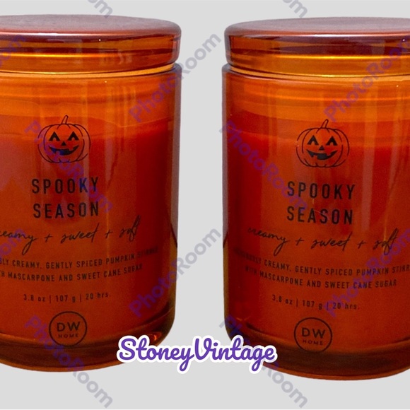 DW Candles Halloween Spooky Season 1 Wick Candle 3.8 oz Pumpkin Spice - Picture 1 of 6
